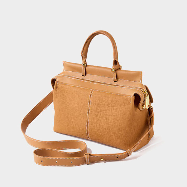 Womens Top Grain Genuine Leather Shoulder Bag - Image 3