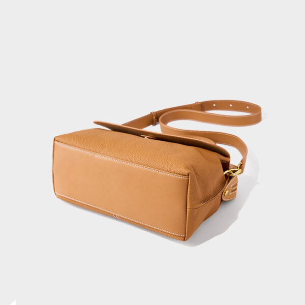 Womens Top Grain Genuine Leather Shoulder Bag - Image 5