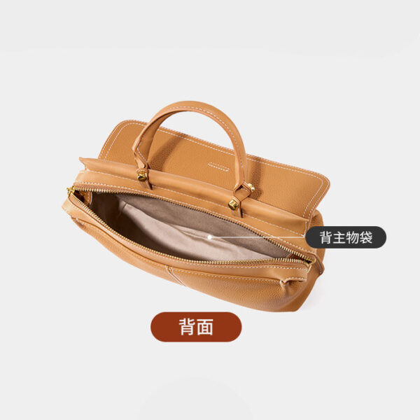Womens Top Grain Genuine Leather Shoulder Bag - Image 6