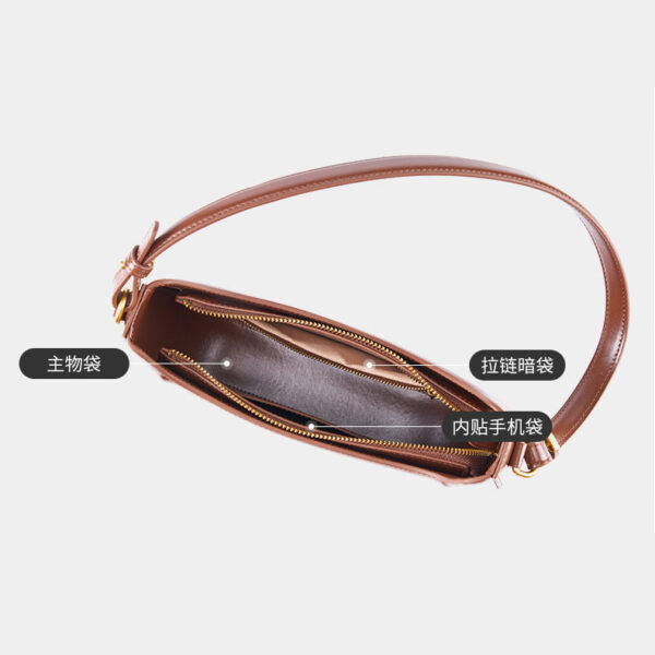 Womens Genuine Leather Hobo Bag - Image 5