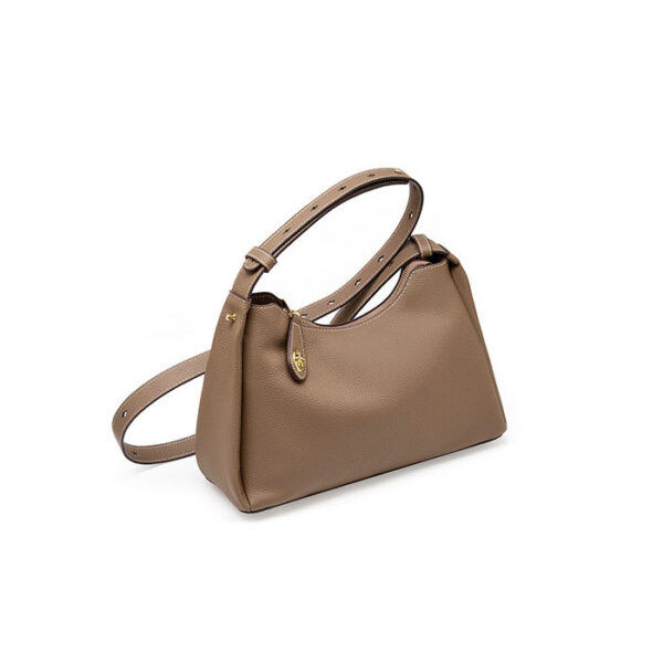 Womens Top Grain Genuine Leather Hobo Bag - Image 2