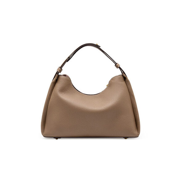 Womens Top Grain Genuine Leather Hobo Bag - Image 3
