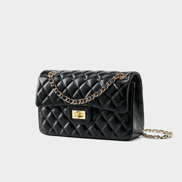 Womens Top Grain Genuine Leather Crossbody Bag - Image 2