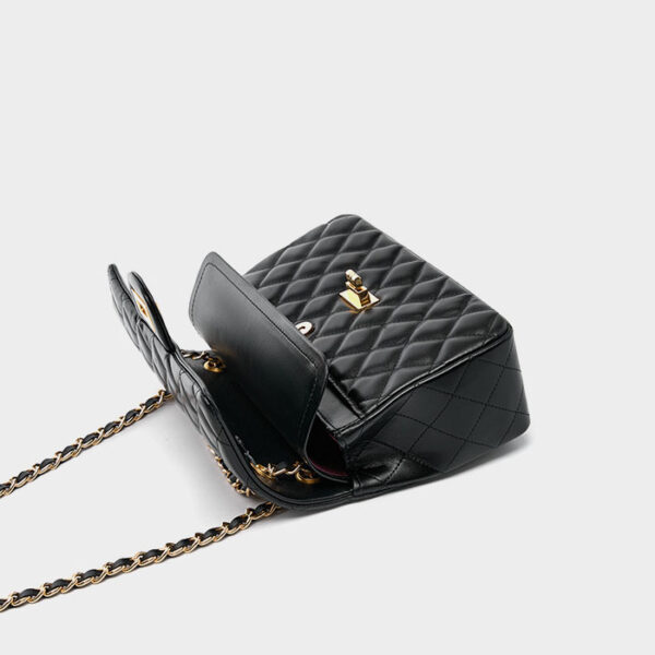 Womens Top Grain Genuine Leather Crossbody Bag - Image 5