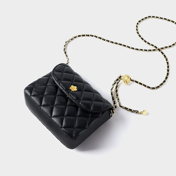 Womens Top Grain Genuine Leather Crossbody Bag - Image 4