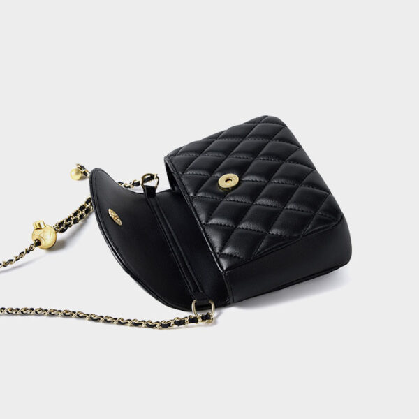Womens Top Grain Genuine Leather Crossbody Bag - Image 5