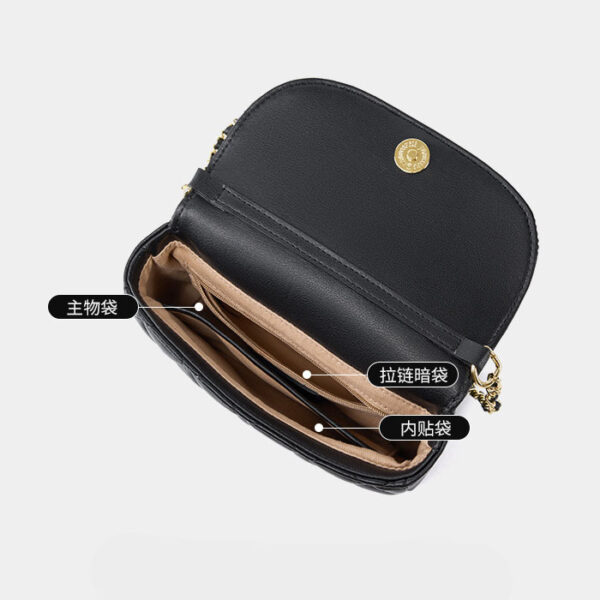 Womens Top Grain Genuine Leather Crossbody Bag - Image 6