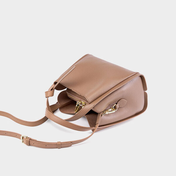 Womens Top Grain Genuine Leather Shoulder Bag - Image 4
