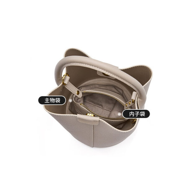 Womens Top Grain Genuine Leather Shoulder Bag - Image 6