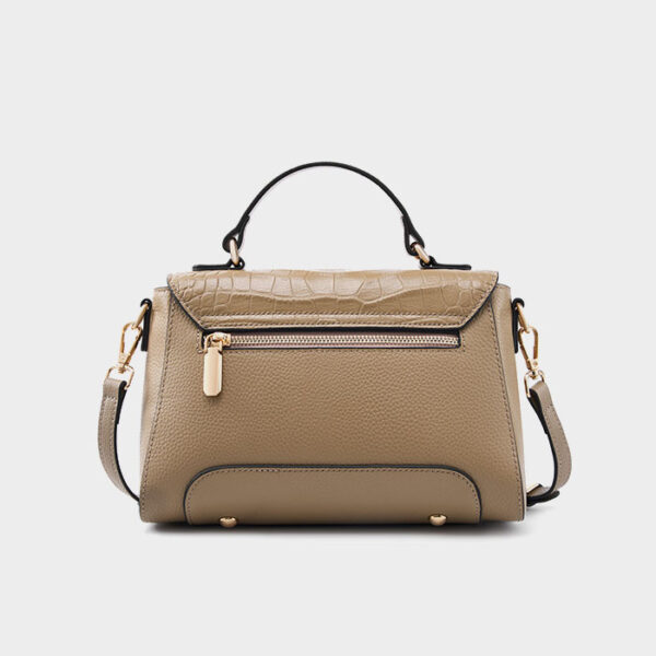 Womens Top Grain Genuine Leather Crossbody Bag - Image 3