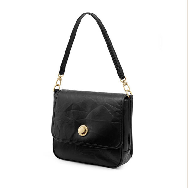 Womens Top Grain Genuine Leather Crossbody Bag - Image 2