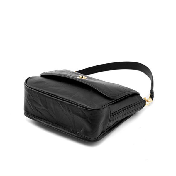 Womens Top Grain Genuine Leather Crossbody Bag - Image 4