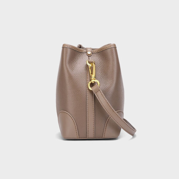 Womens Top Grain Genuine Leather Shoulder Bag - Image 3