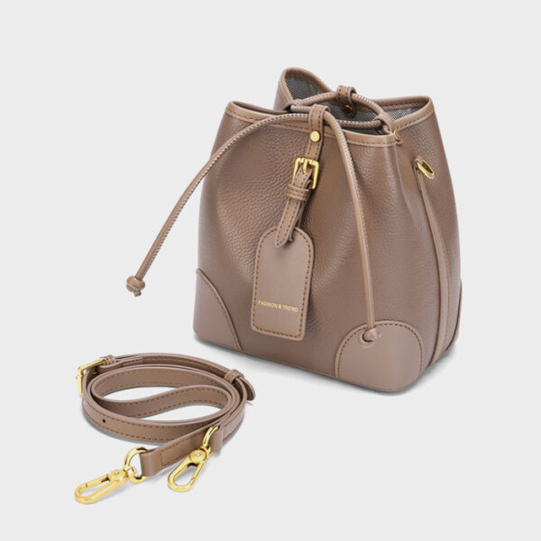 Womens Top Grain Genuine Leather Shoulder Bag - Image 6
