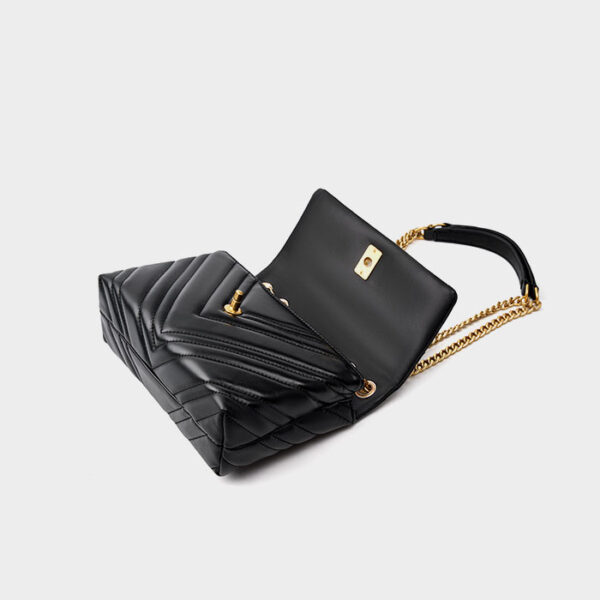 Womens Top Grain Genuine Leather Crossbody Bag - Image 5