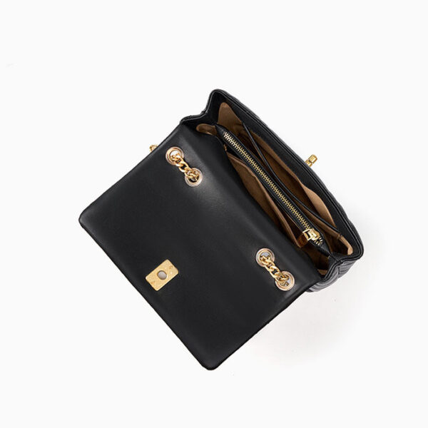 Womens Top Grain Genuine Leather Crossbody Bag - Image 6