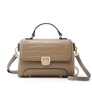 Womens Top Grain Genuine Leather Crossbody Bag