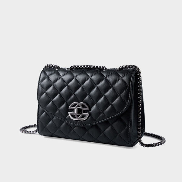 Womens Top Grain Genuine Leather Crossbody Bag - Image 2