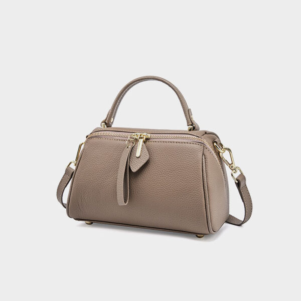 Womens Top Grain Genuine Leather Satchel Bag - Image 2