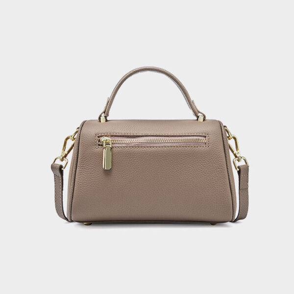 Womens Top Grain Genuine Leather Satchel Bag - Image 3
