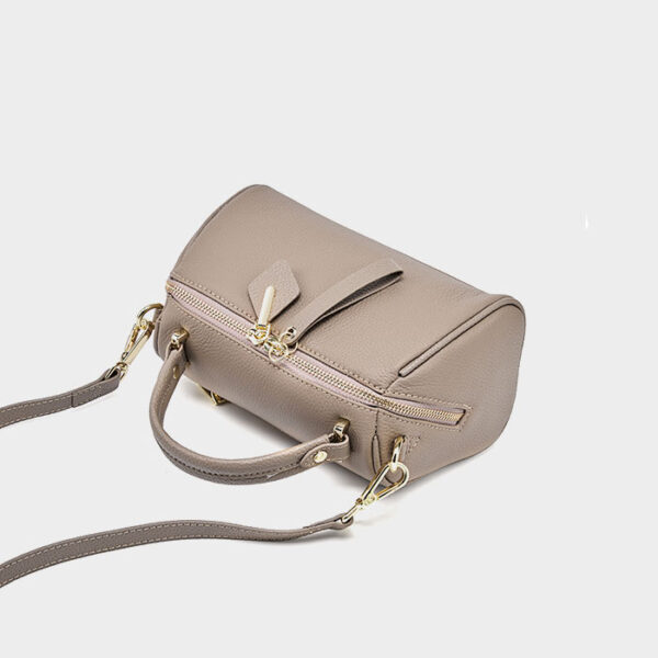 Womens Top Grain Genuine Leather Satchel Bag - Image 4