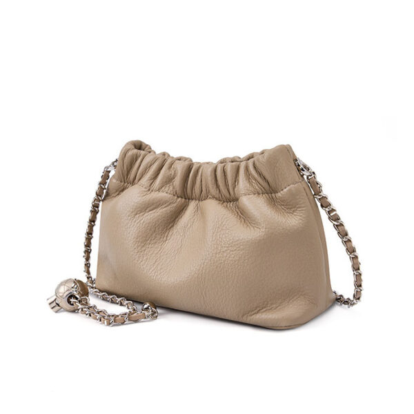 Womens Top Grain Genuine Leather Shoulder Bag - Image 2