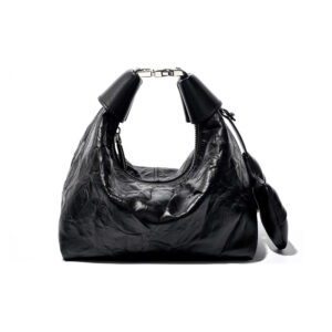 Womens Top Grain Genuine Leather Hobo Bag