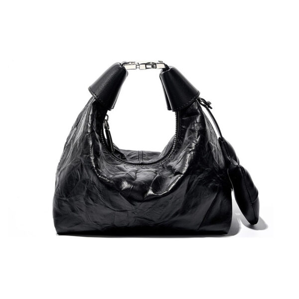 Womens Top Grain Genuine Leather Hobo Bag