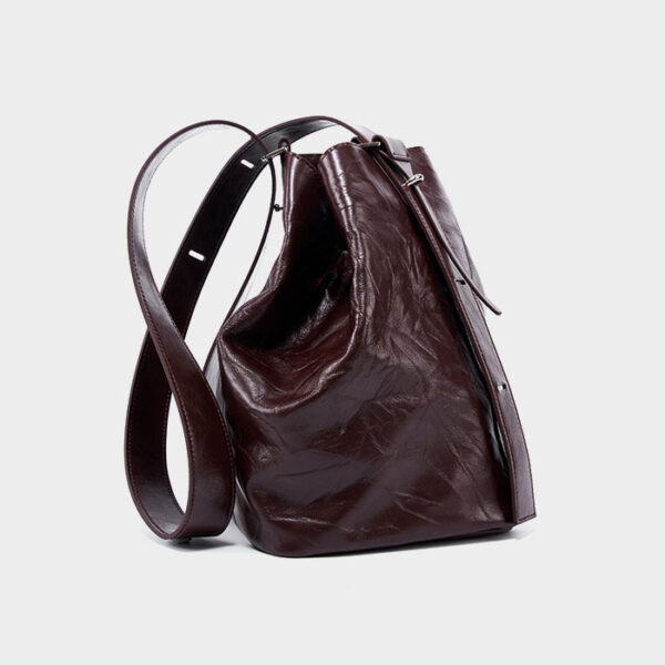 Womens Top Grain Genuine Leather Shoulder Bag - Image 3