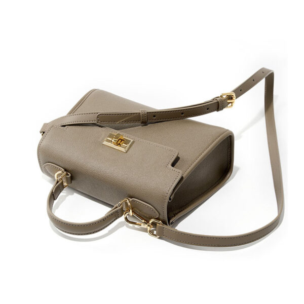 Womens Top Grain Genuine Leather Crossbody Bag - Image 4