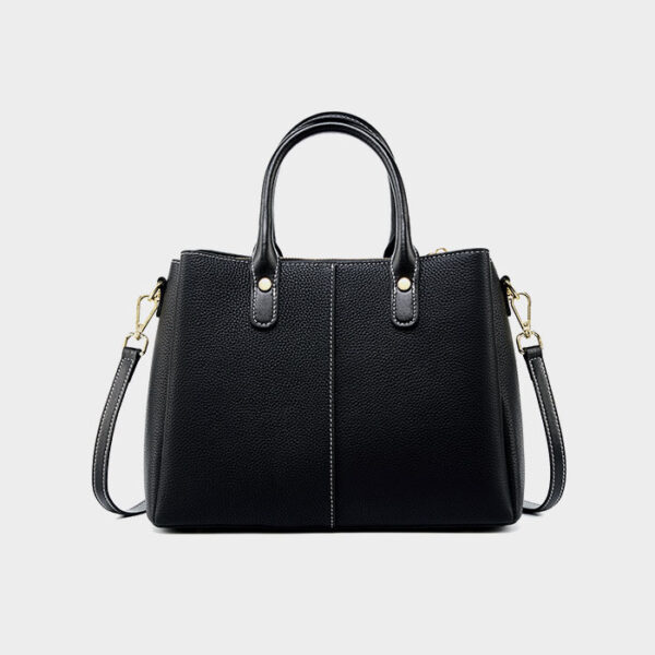 Womens Top Grain Genuine Leather Satchel Bag - Image 3