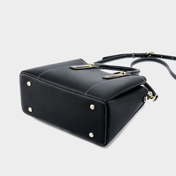 Womens Top Grain Genuine Leather Satchel Bag - Image 4