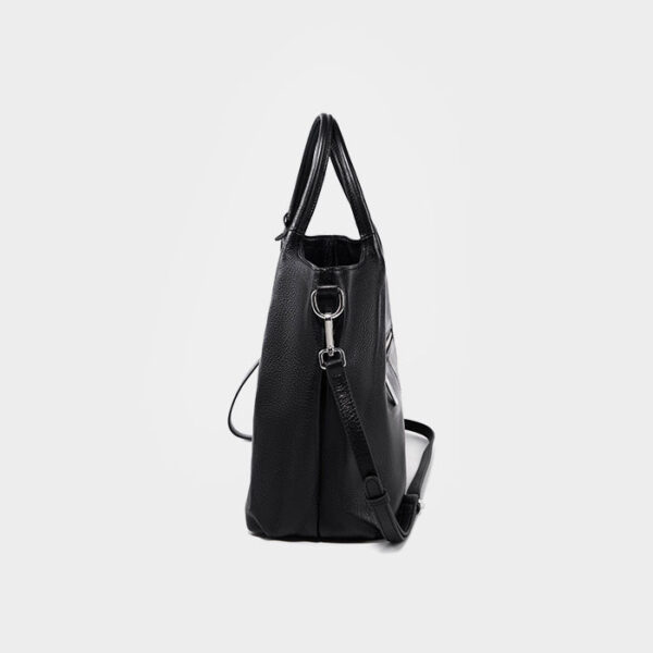 Womens Top Grain Genuine Leather Tote Bag - Image 3
