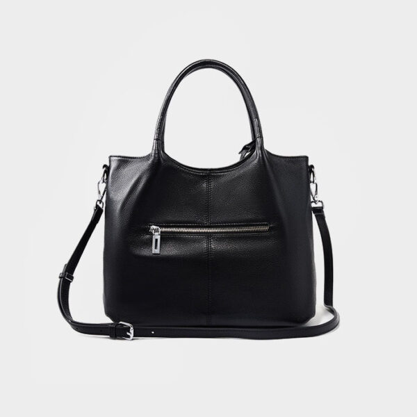 Womens Top Grain Genuine Leather Tote Bag - Image 4
