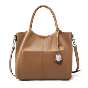 Womens Top Grain Genuine Leather Tote Bag