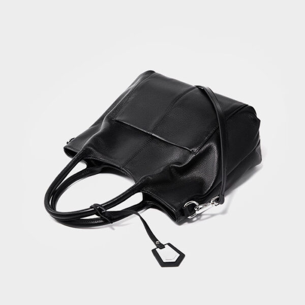 Womens Top Grain Genuine Leather Tote Bag - Image 5