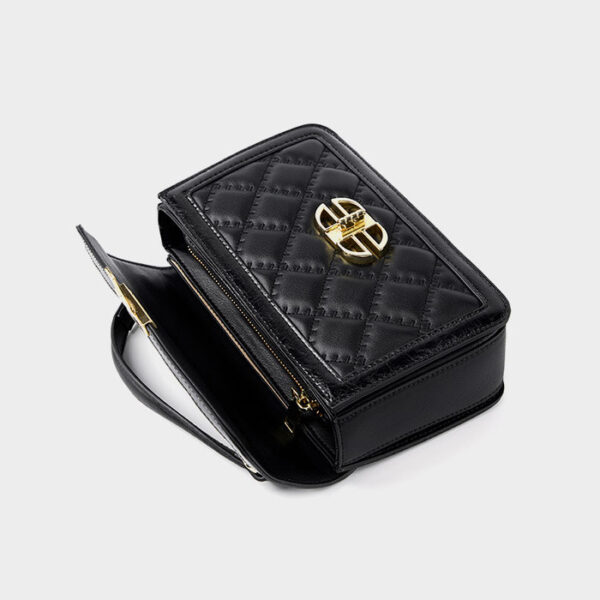 Womens Top Grain Genuine Leather Crossbody Bag - Image 5