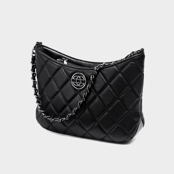 Womens Top Grain Genuine Leather Hobo Bag - Image 2