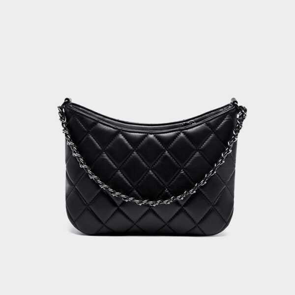 Womens Top Grain Genuine Leather Hobo Bag - Image 3