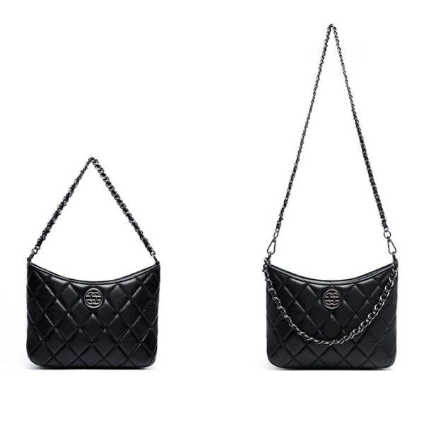 Womens Top Grain Genuine Leather Hobo Bag - Image 5