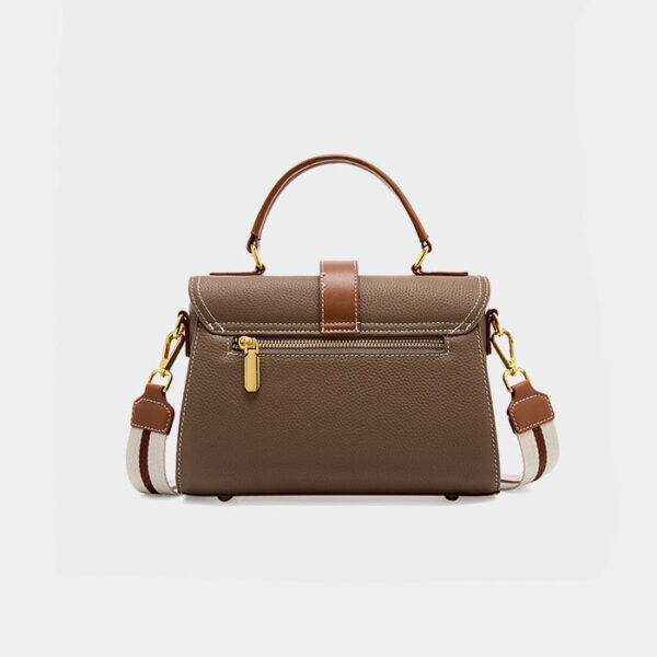 Womens Top Grain Genuine Leather Crossbody Bag - Image 3