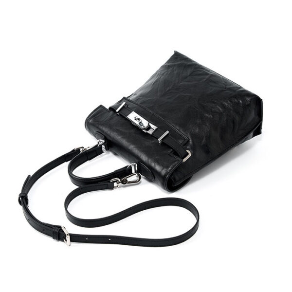 Womens Top Grain Genuine Leather Backpack - Image 4