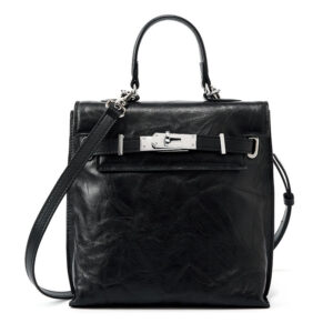 Womens Top Grain Genuine Leather Backpack