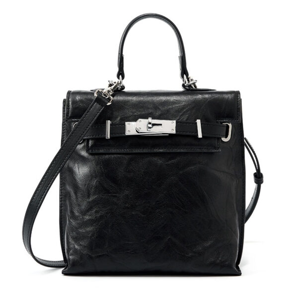 Womens Top Grain Genuine Leather Backpack