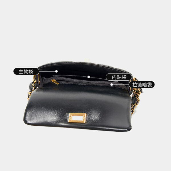 Womens Top Grain Genuine Leather Crossbody Bag - Image 5