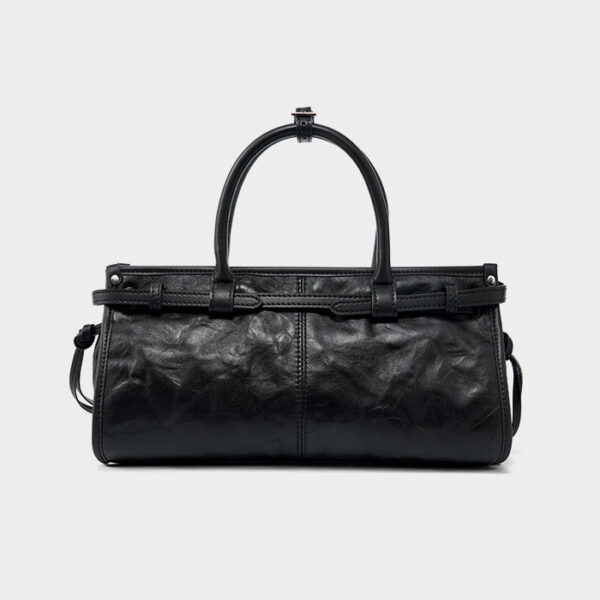 Womens Top Grain Genuine Leather Satchel Bag - Image 4