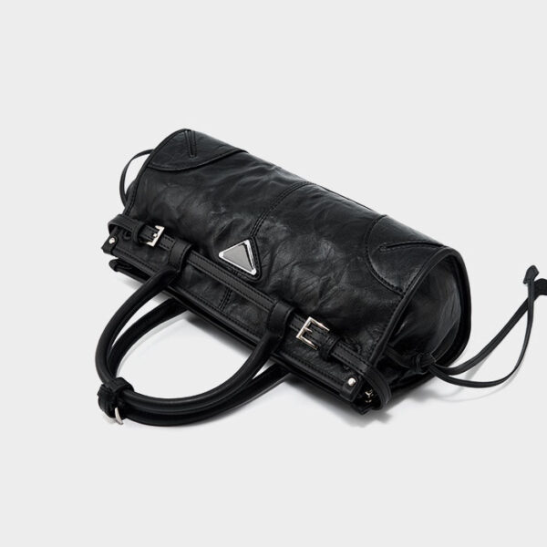 Womens Top Grain Genuine Leather Satchel Bag - Image 5