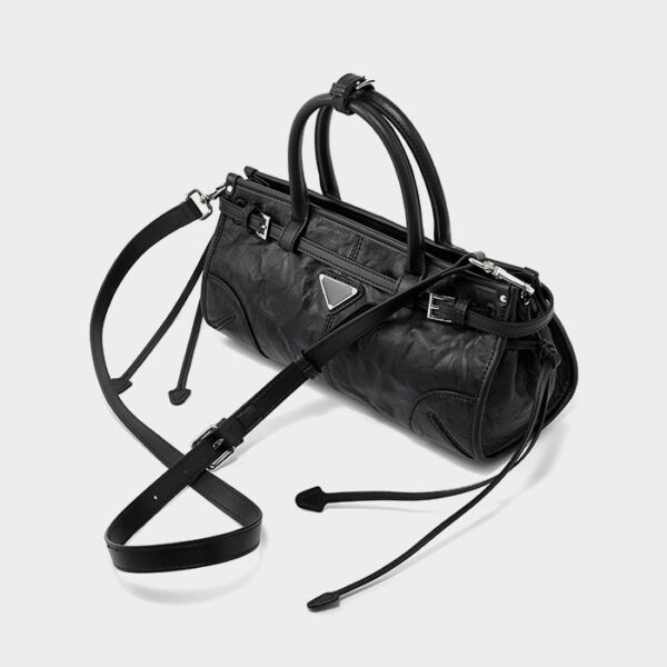 Womens Top Grain Genuine Leather Satchel Bag - Image 6
