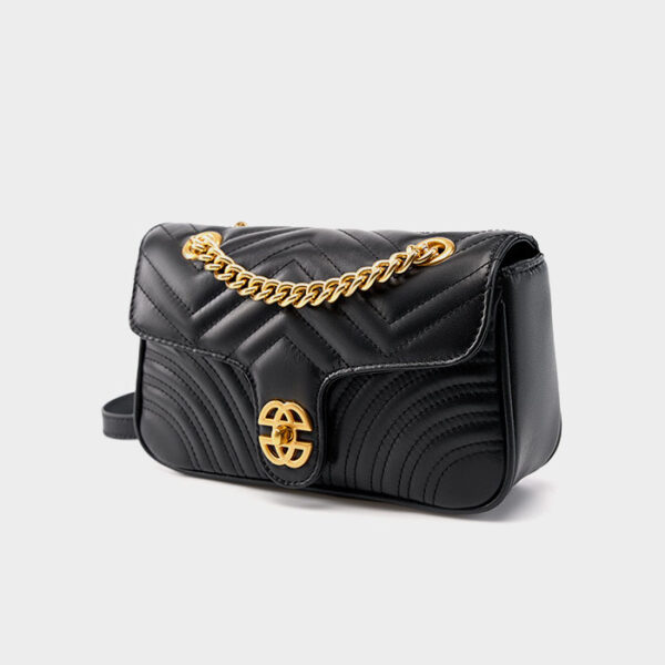 Womens Top Grain Genuine Leather Crossbody Bag - Image 2