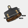 Womens Top Grain Genuine Leather Crossbody Bag - Image 7